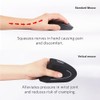 Fonicer Left Handed 2.4GHz Wireless Vertical Ergonomic Mouse and Keyboard