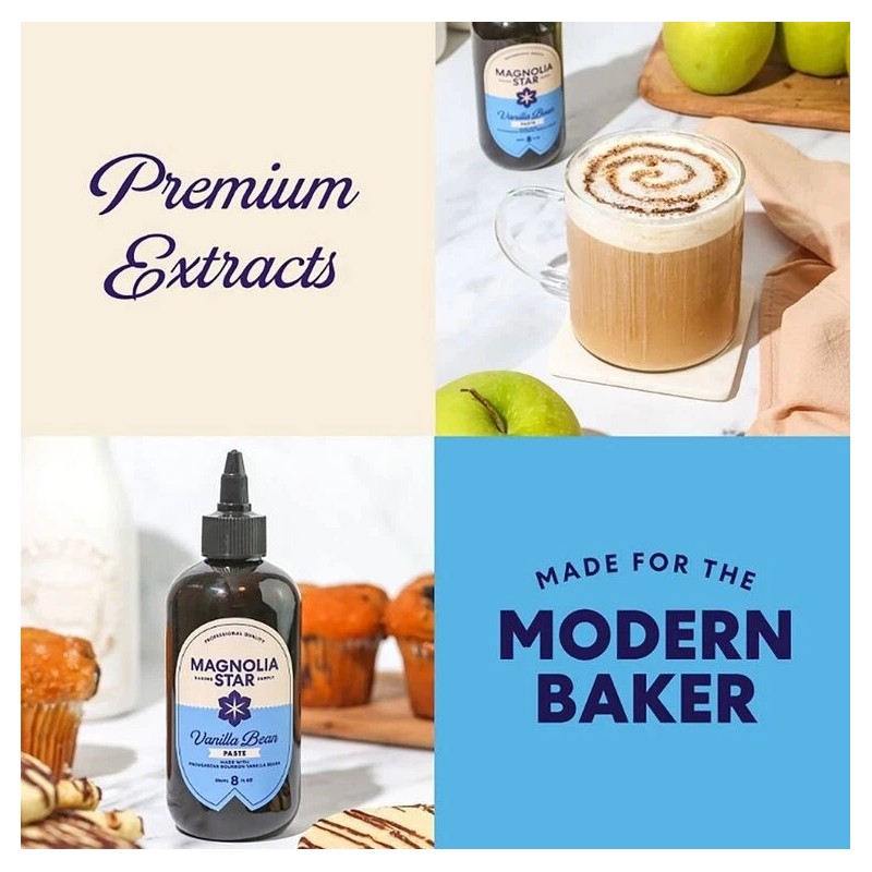 Magnolia-Star Vanilla Bean Paste Squeeze Bottle, 8 oz.