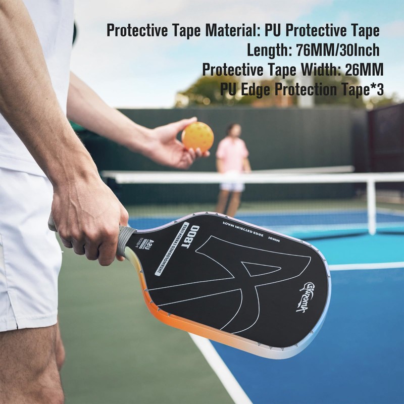 Amoswiz Pickleball Edge Guard Tape, 3 Pcs, No Wrinkle