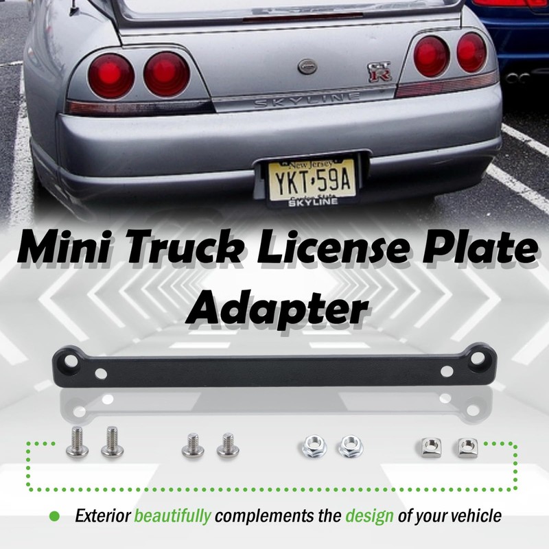Upgraded Mini Truck License Plate Adapter Fit for JDM to