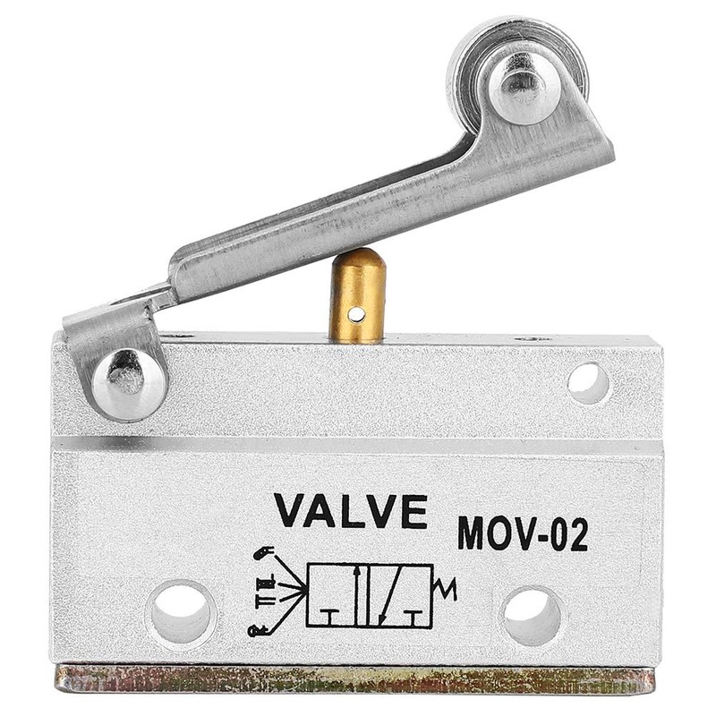 Mov-02 G1/8 Thread Roller 0-0.8Mpa Pneumatic Mechanical Valve Pneumatic Mechanical