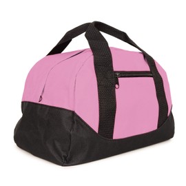 NuFazes 12" Duffel Bag Small Mini Travel Size Sports Gym Bag (Duffle Bag) (Pink)