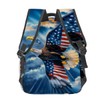 CUEBOS Bald Eagle Backpack, Polyester Laptop Bag, American Flag Wing
