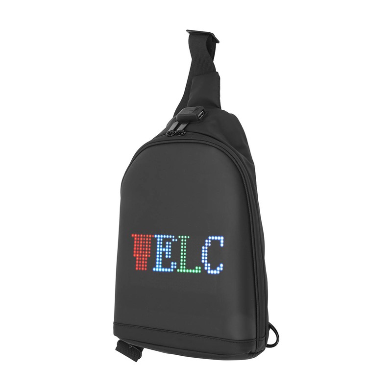 LED Display Fanny Pack Programmable Screen Anime Backpack Bluetooth USB
