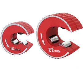 Oewnvmd 2PCS 15mm & 22mm Copper Pipe Cutter Mini Auto Pipe Tool Zinc Alloy Tube Cutter for Cutting Copper Aluminum Pipes