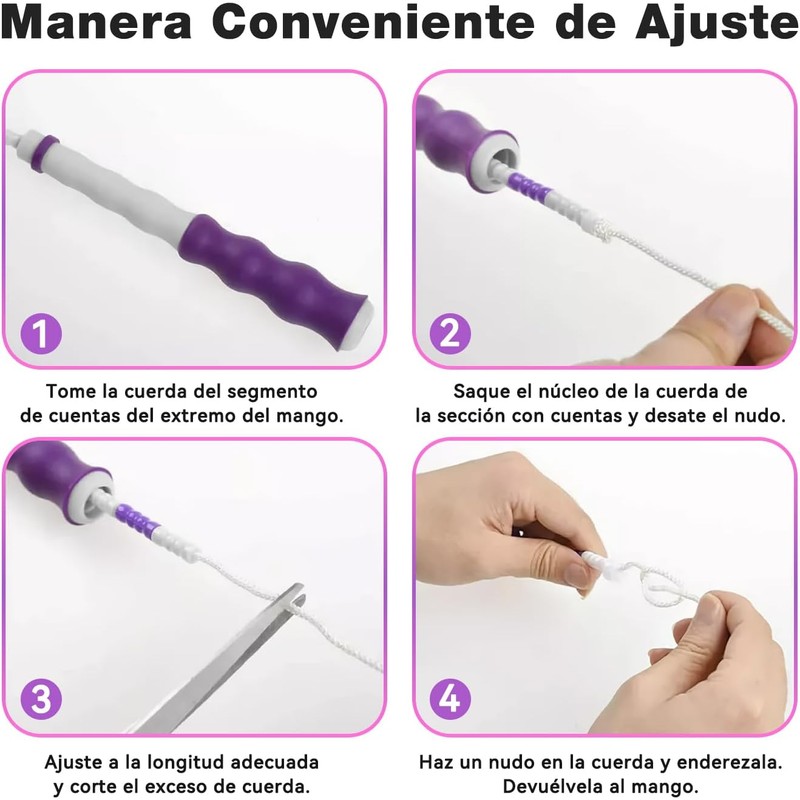 Cuerda para Saltar con Abalorio,Cuerda para Saltar Segmentada,Cuerda de Saltar