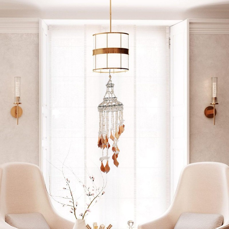 Veemoon Conch Sea Shell Wind Chime Nautical Hanging Wind Chime