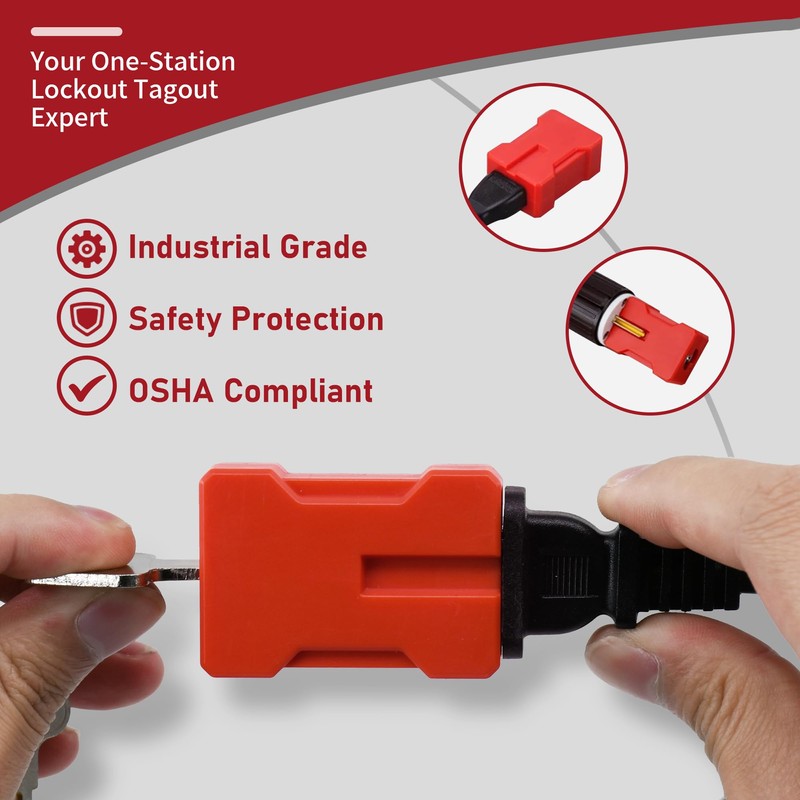 Plug Locks Electrical Cord Plug Lockout Device 2 Pack Outlet