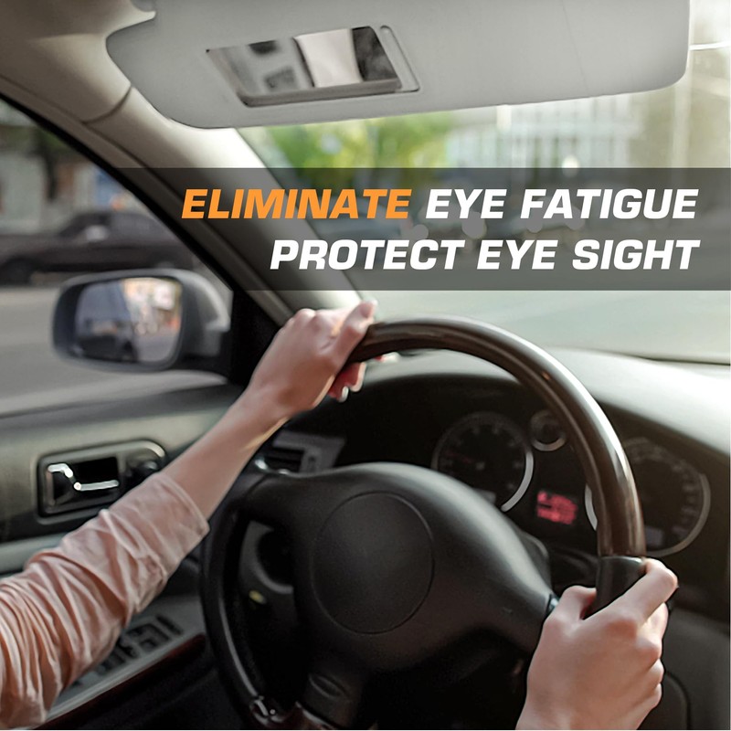 Right Passenger Side Grey Sun Visor with Vanity Light Fit