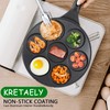 KRETAELY Nonstick Pancake Pan Pancake Griddle With 7-mold Design Mini