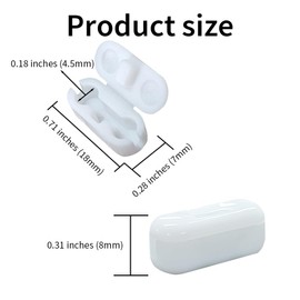 Acoeitl 30Pcs White Plastic Ball Chain Connectors Beaded Chains Pull Connector for Roman Rollers Blinds Cord Ceiling Fans Window Chains Shade Clip Connectors Decor Chain Repair