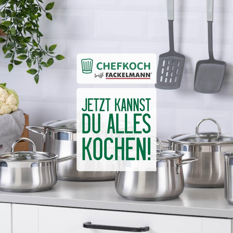 Fackelmann x Chefkoch Peeler with Extra Wide 10 cm Stainless