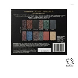 COVERGIRL New COVERGIRL OVERTHROWN Eyeshadow Palette, Dark & Rich Fully Pigmented Shades