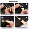 TopHomer 8PCS Gold Zipper Pull, Universal Zipper Pull Replacement Kit,