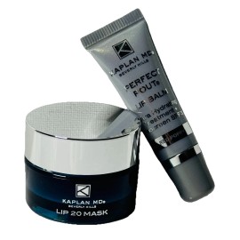 Kaplan MD Perfect Pout Lip Mask .35 oz + Lip Balm .17 oz Duo NIB RED POPPY