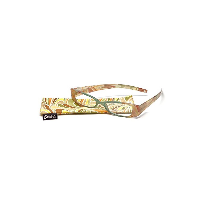 Calabria 745 Hawaiian Print Reading Glasses with Matching Case in