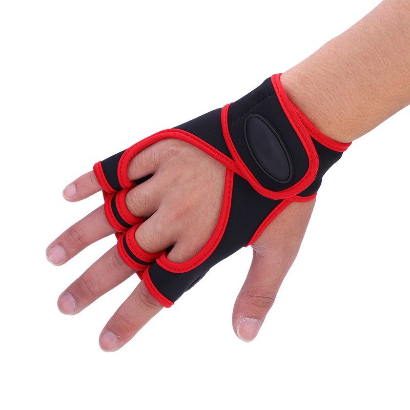 1 Pair Anti skid Sports Weight Lifting Half Finger Protection