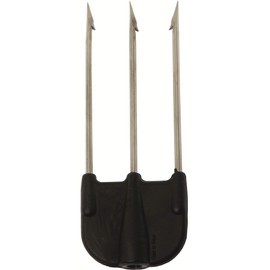 Cressi 1946 Adult Mutliprong Nylon 3 Points Inox Multiprong 3 Prong, Black, Plain