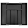 VaeFae Bamboo Silverware Organizer, Expandable Kitchen Drawer Organizer for Cutlery,