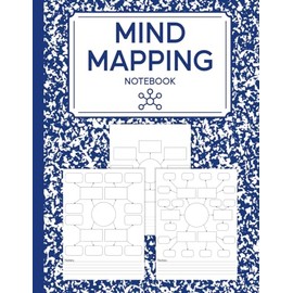 Mind Mapping Notebook: Blank Mind Map Templates For Organizing Thoughts And Ideas | Brainstorming Notebook | Blue cover design | Variety Of Templates.