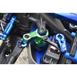 3Pc Set Upgrades 7075-T6 Aluminum Servo Saver Set 1/8 4Wd Sledge Monster Truck（95076-4） RC Cars by GPM (Black)