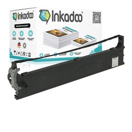 Inkadoo Ink Ribbon for OKI 43821103, Black Microline 5100 Series Microline 5100 FB ML 5100 Series Microline 5100 Ink Ribbon, Typewriter Ribbon, Typewriter Ribbon