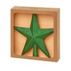 Green 20cm Tree Top Star Premier Shatterproof Christmas Tree Decoration