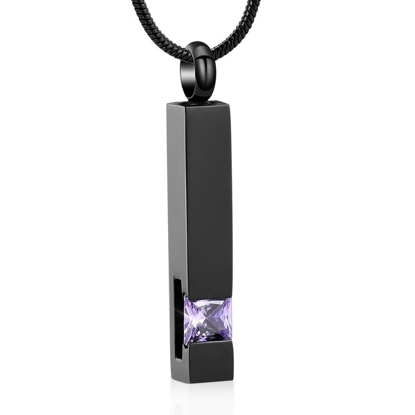 Crystal Cremation Urn Jewelry Cube Memorial Ashes Necklace Pendant Keepsake-