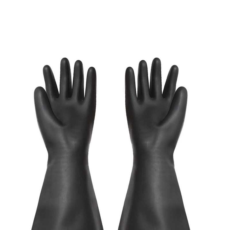 HOLDWIN Heavy Duty Sandblasting Gloves 27.5" Rubber Gloves for Sandblaster