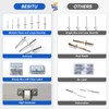 Besitu 210Pcs Pop Rivets Assortment Kit, 1/8" 3/16" 1/4" Large