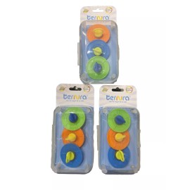 Ternura 3 Pack Baby silicone pacifiers miel from México