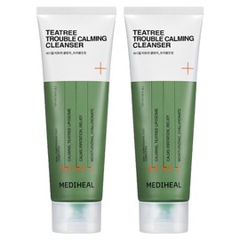 Mediheal Tea Tree Trouble Soothing Cleansing Foam, 120ml, 2 pieces / 메디힐 티트리 트러블진정 클렌징폼, 120ml, 2개