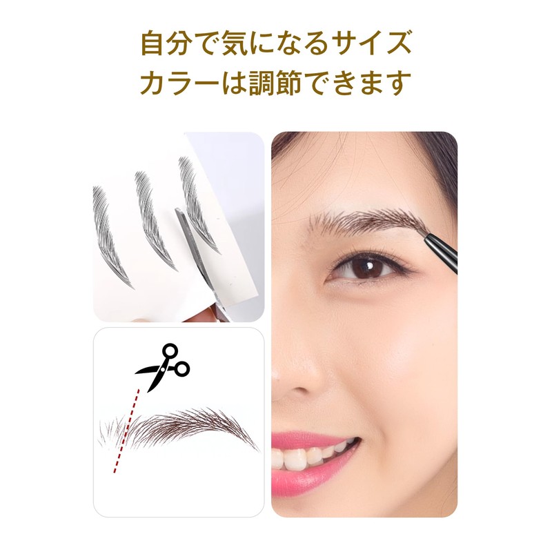 YOYO Eyebrow Seals Natural Waterproof Time-saving Long Lasting 60 Pairs