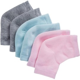 3 Pares Calceta Talonera Hidratante Talones Resecos Talonera Sin Dedos Gel Hidratante Para Pies Ventilación Gel integrado Cuidado del talón diurno y nocturno