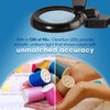 OttLite Space Saving Magnifier LED Desk Lamp, Optical Grade Magnification,