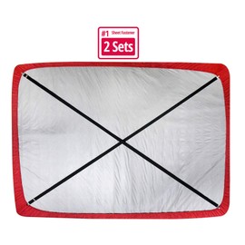 Hold’Em Bed Sheet Fastener Suspenders - Heavy Duty USA Made, Adjustable,Straight or Crisscross KEEP SHEET SNUG WITHOUT SLIPPING Sheet Strap Holder Clips-2 pc. adjustable black 2 set