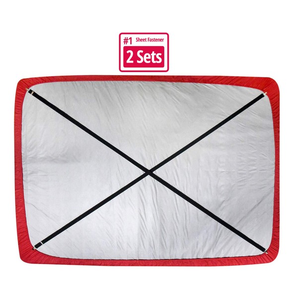 Hold’Em Bed Sheet Fastener Suspenders - Heavy Duty USA Made,