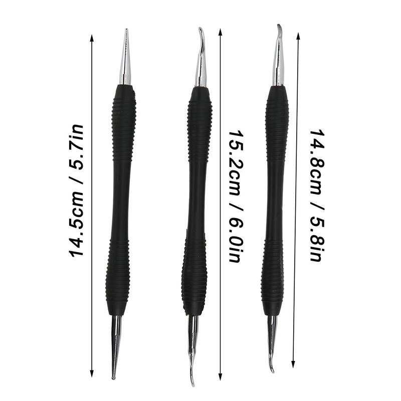 Fyearfly 3-Piece Leather Carving Tools, Leather Craft Leather Carving Tool,