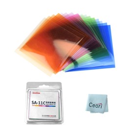 Godox SA-11C Color Effect Gel Set for Godox S30 Focusing LED Light (16 Color 32 Pieces)