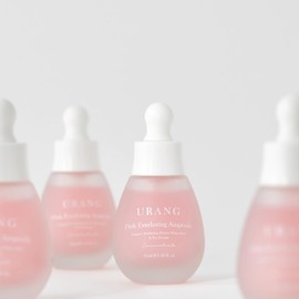 URANG Pink Everlasting Ampoule | Organic Moisturizer Supports Elasticity & Vibrancy for Dull Skin | Natural Vegan Skincare for Women, Men |1.18 Fl oz