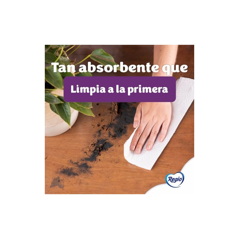 Regio Toallas de Cocina Advanced, 2 rollos, 110 hojas dobles