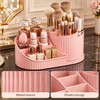 360° Rotating Makeup Organizer for Vanity – Multi-Compartment Cosmetic Storage
