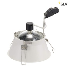 SLV Horn-T Recessed Light, Steel White