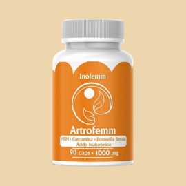 Artrofemm (MSM, Curcumina, Boswelia Serrata, Ácido Hialurónico) Suplemento alimenticio 90 Capsulas
