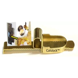 Calslock  Calslock Portable Door Lock.Solid Brass Safe  secure.Go's where you go.Made USA
