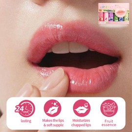 Lippenpflege Set - 6 Fruchtig Befeuchtend Lippenbalsam Set - Lang Anhaltend Feuchtigkeitsspendend Nicht Klebend Lip Balm Lippenpflegestift - Weiche Lippen, Enthält Honig - Für Trockene Lippen