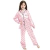 Schbbbta Silk Satin Pajamas for Girls Womens Loungewear Two-Piece Sleepwear