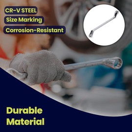 Dapetz ® 30mm - 32mm deep Offset Bi-hex swan Neck Ring Spanner or Wrench, Metric Polished Comes with a Thin Profile and Made of Chrome Vanadium Steel