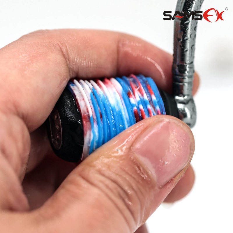 SAMSFX Fishing Reel Handle Grips Knob Covers Multicolor Optional (6PCS,