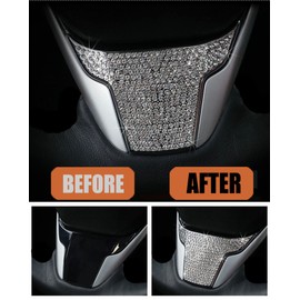 Bling Car Accessories Bling Steering Wheel Crystal Accessory Lnterior Sticker Lnterior Cover Lnterior Console Trim Compatible for Honda CRV 2017-2022